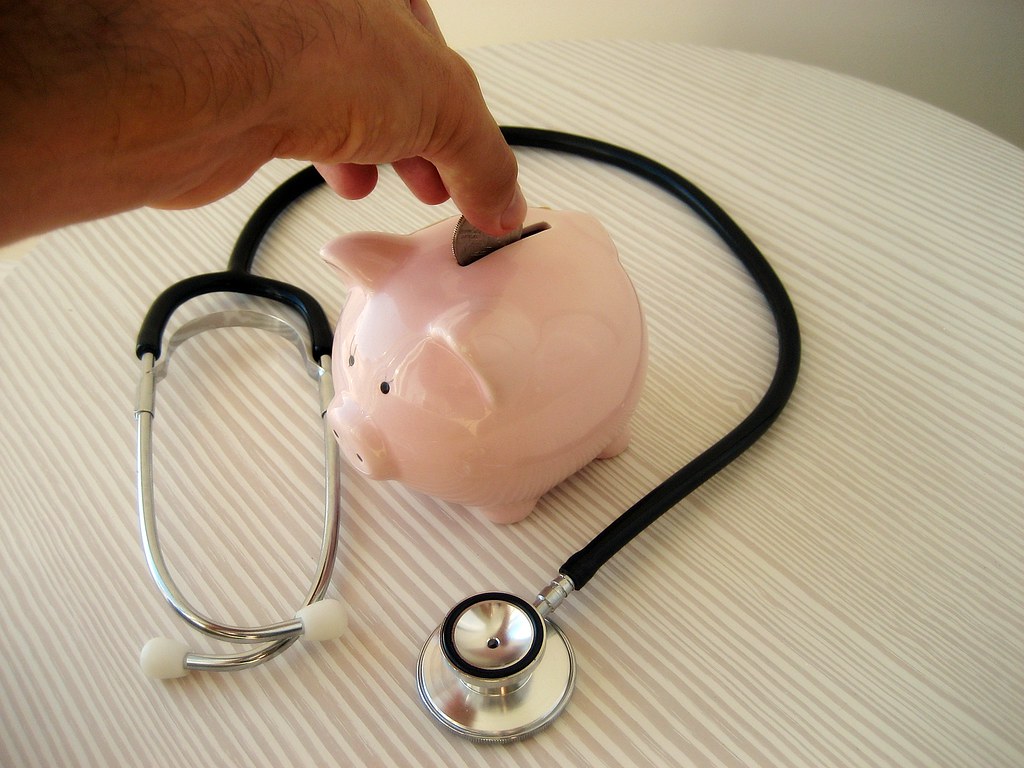 Piggy bank representing a retirement plan